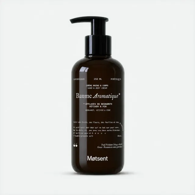 MOTSENT Baume Aromatique crème corps bergamote vétiver