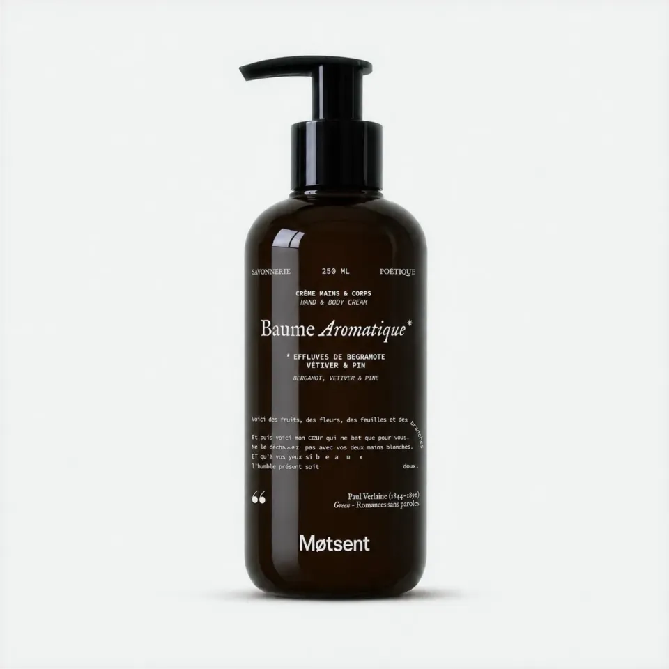 MOTSENT Baume Aromatique crème corps bergamote vétiver