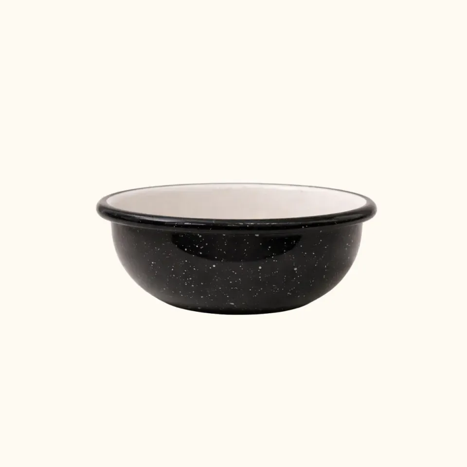 Mas du Roseau Wouf & Co gamelle tôle émaillée mouchetée