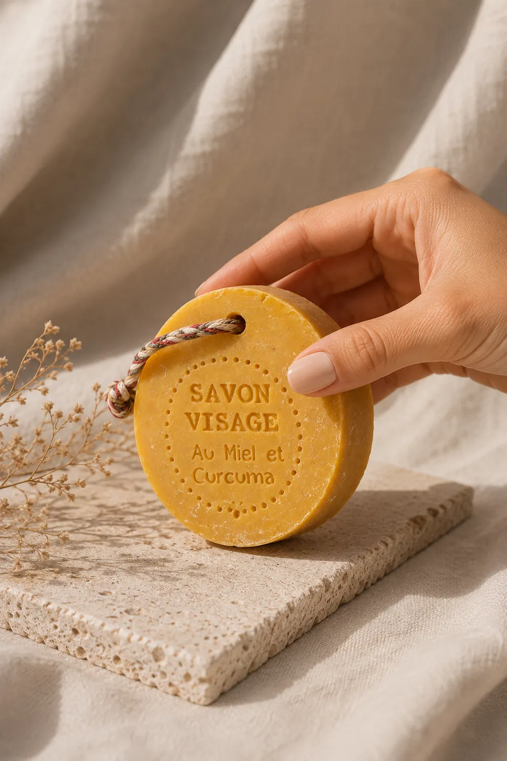 Mas du Roseau Pépites Visage savon visage miel curcuma