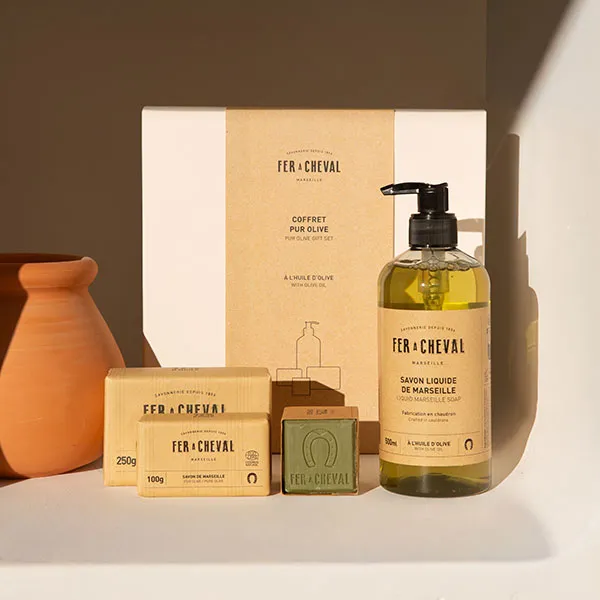 Fer à Cheval 100% Pur Olive coffret savons 4 pièces olive