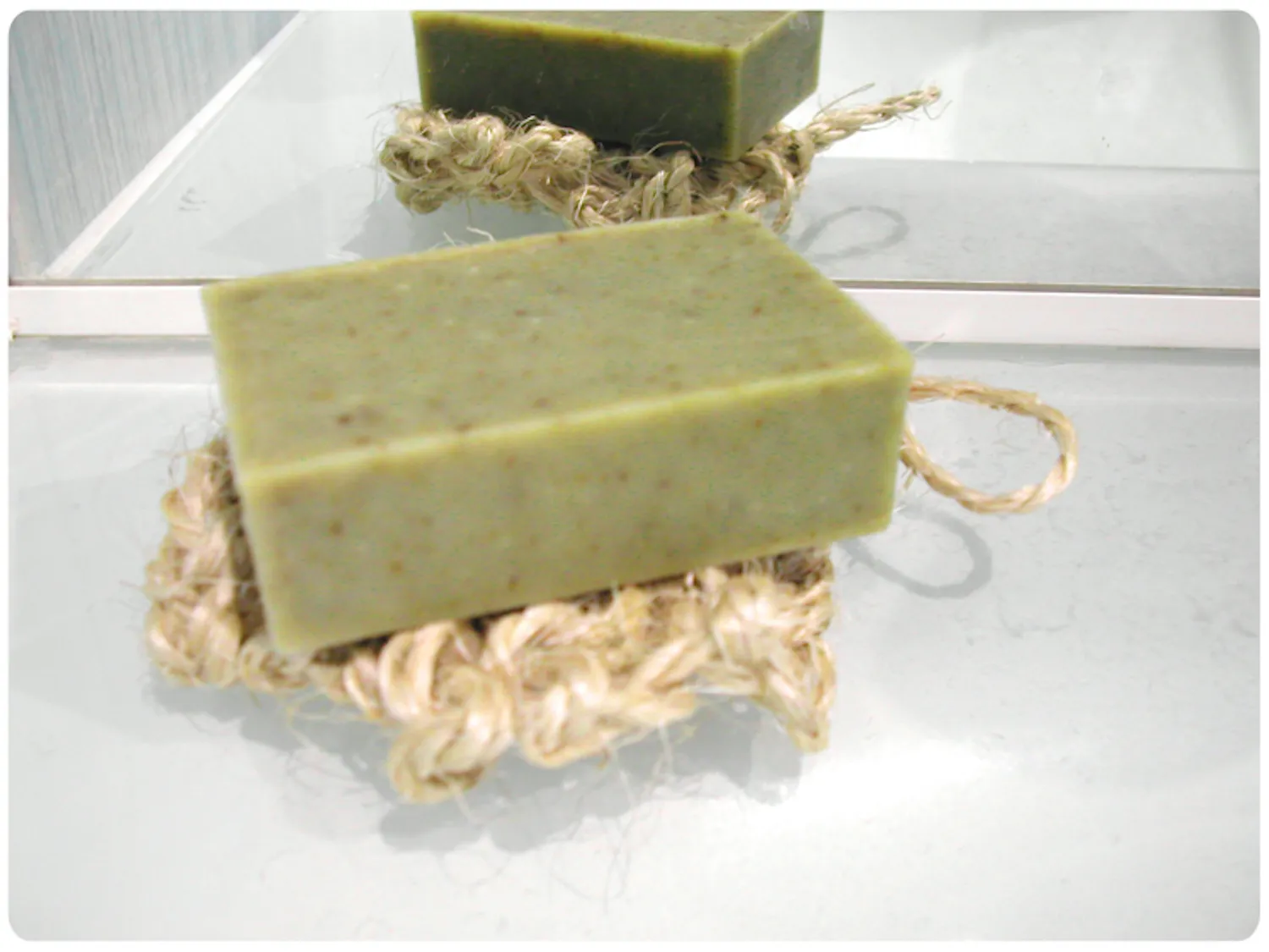 Savons d’Auxy Tawashi porte-savon sisal 12 x 8 cm