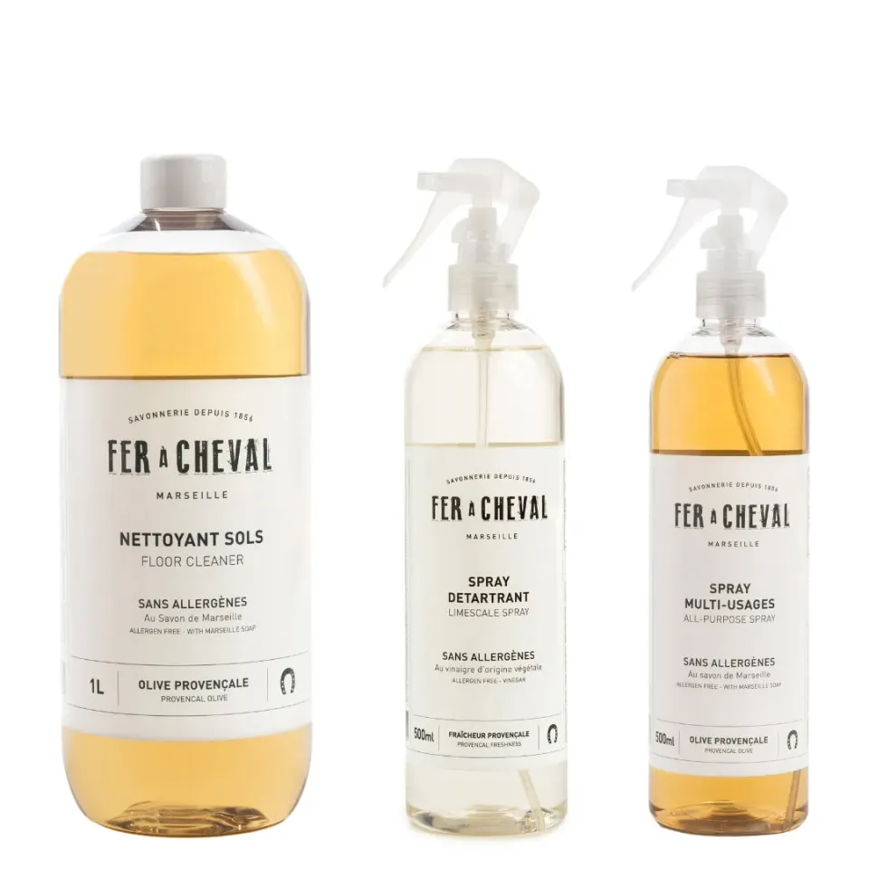 Savonnerie Fer à Cheval TrioSaine kit sol spray multi-usage