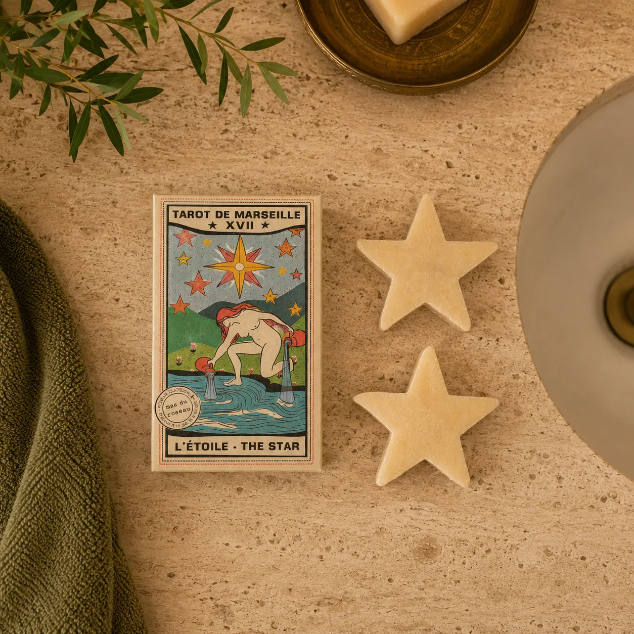 Mas du Roseau Tarot L’Étoile savon visage corps parfum doux