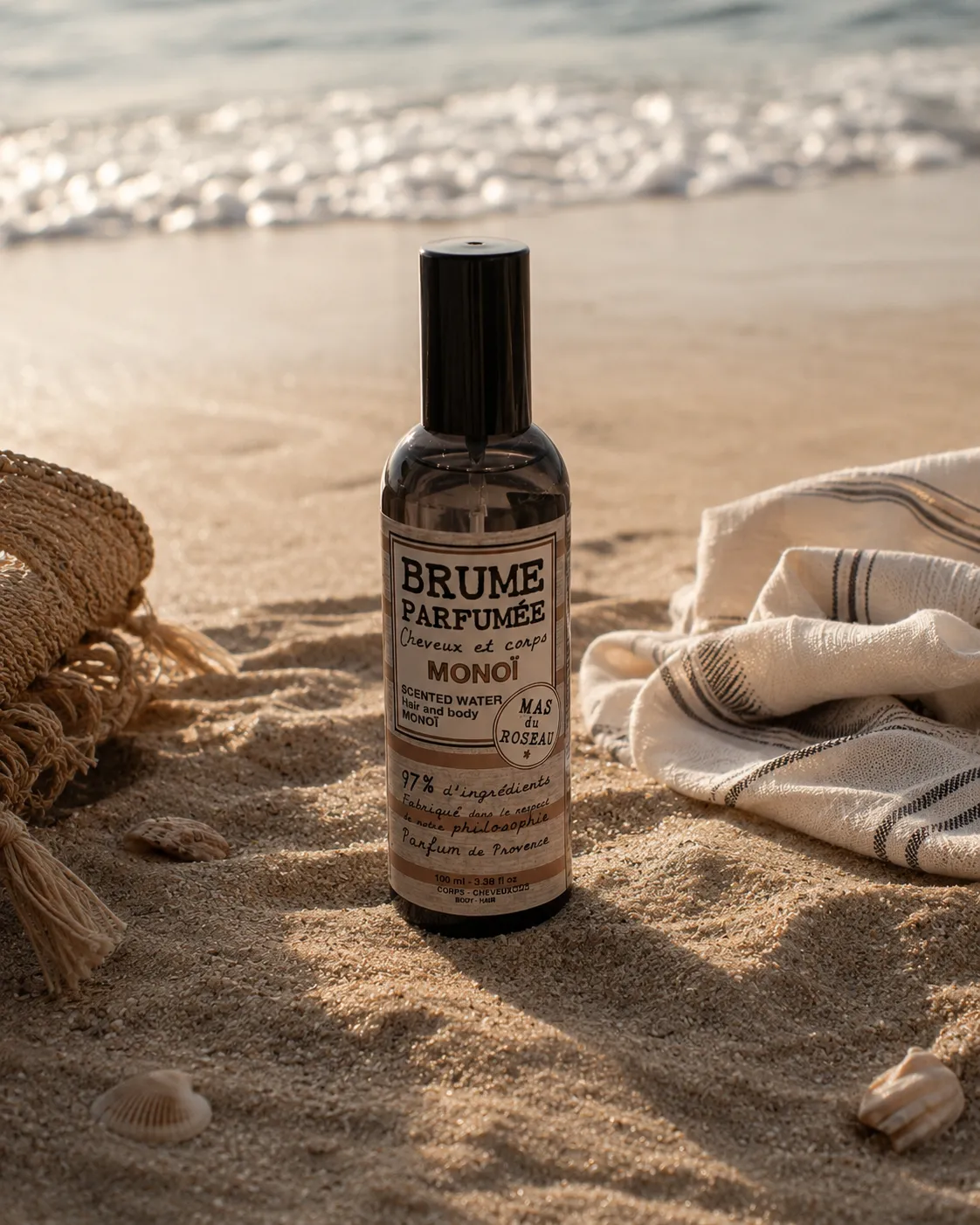 Mas du Roseau Philosophie Monoï brume parfumée corps