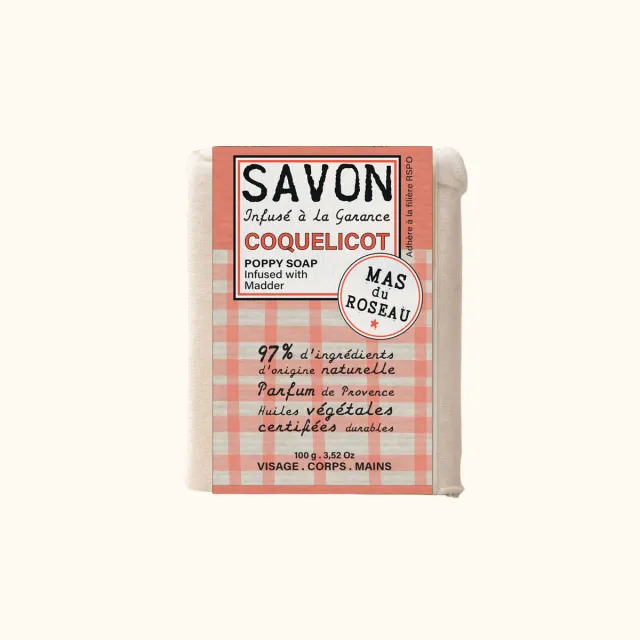 Mas du Roseau Philosophie Coquelicot savonnette florale