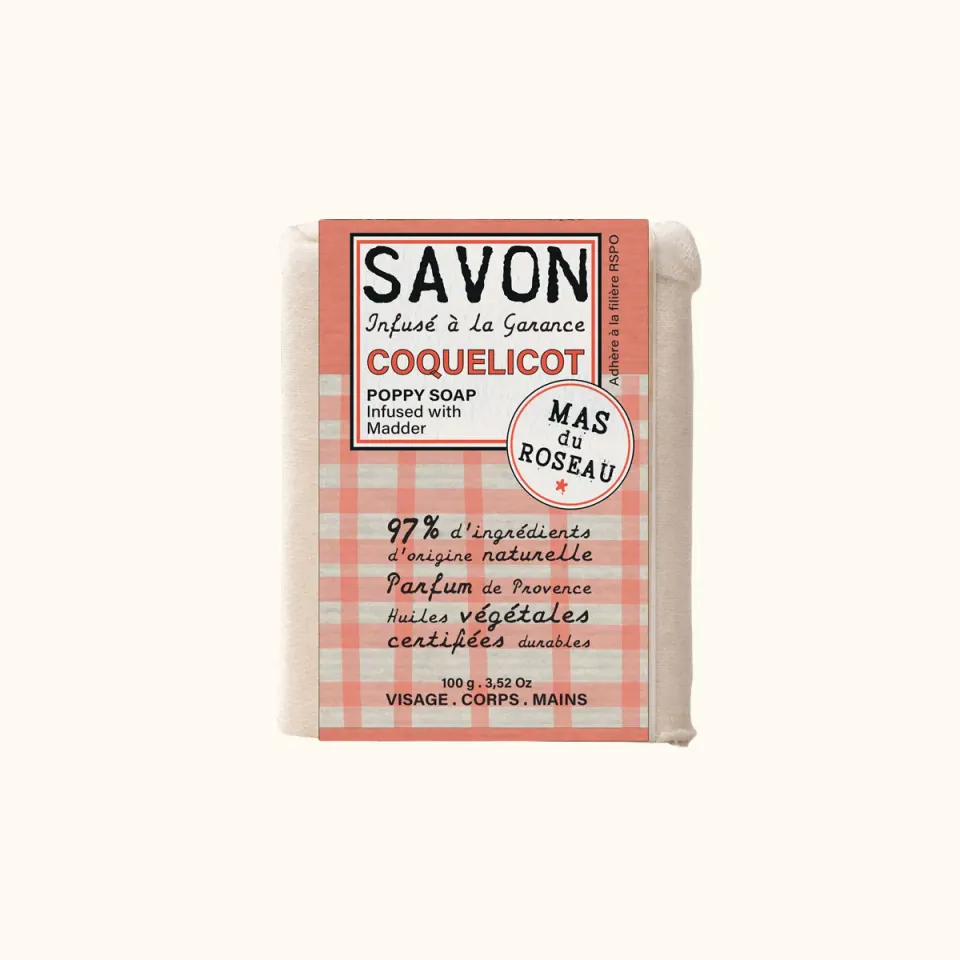 Mas du Roseau Philosophie Coquelicot savonnette florale
